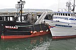 The F/V Wizard and the F/V Northwestern docked in Seattle, Washington for the CatchCon 2010