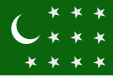 Choudhry Rahmat Ali's proposed flag for a 'Pak Commonwealth of Nations'