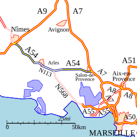 Carte de la route.