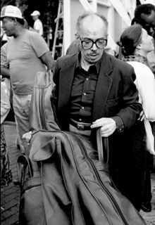 George Duvivier at the Greenwich Village Jazz Festival in Washington Square Park, New York City, 1984