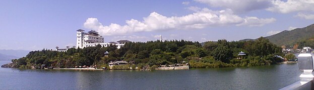 Panorama de l'île.