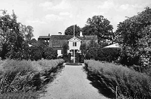 Lännersta gård, äldre vykort.