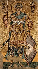 Great-martyr Demetrius the Myrrh-gusher of Thessalonica.