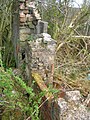 Details of the blocked up door and chimney flue