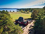 Nötö kapell fotograferat från luften