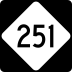 North Carolina Highway 251 marker