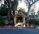 The Oakland Buddha statue and shrine.