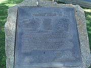 This Marker was placed on the site where the historic Desert Mission of Sunnyslope was founded in 1927. It is located on 5th Street and Eva Road, Sunnyslope, Phoenix.