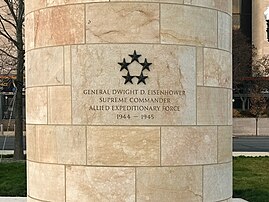 Plaque on Column at North West Corner of Memorial