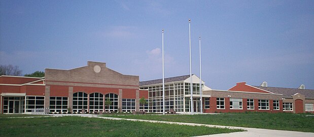 View of the current Ravenna High School, August 2010, 2 weeks before opening