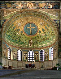 Apse with semi-dome and mosaic "Transfiguration of the Lord"