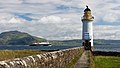 Image 6Looking from the Isle of Mull towards the Ardnamurchan peninsula with Ben Hiant dominating. Sailing past is the Caledonian MacBrayne ferry MV Clansman bound for Oban from the islands of Tiree and Coll. Rubha nan Gall lighthouse, at 18.9m tall, was built in 1857 by David and Thomas Stevenson and automated in 1960.