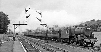 View westward, towards Kirkham in 1959