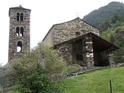 The 12th-century Romanesque church of San Joan de Caselles