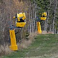 Schneekanone im Schigebiet Mariensee-Mönichkirchen, Niederösterreich