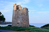 Tower of Cala d'Ostia is a watchtower, located on the promontory of Cala d'Ostia, in Santa Margherita, a small fraction of Pula.