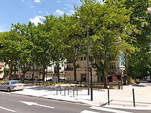 Le square Albert Ier rénové, à Vichy