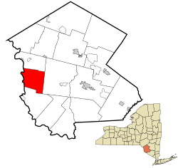 Location of Cochecton in Sullivan County, New York