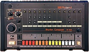 Roland TR-808. A legendary drum machine by Roland.