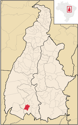 Location in Tocantins state