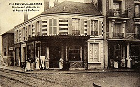 Villeneuve-La-Garenne: Boulevard d'Asnières et route de Saint-Denis.