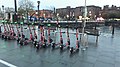 VOI scooters outside the Albert Dock gate