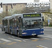 Volvo 7000A típusú autóbusz Budapesten a 47-49V vonalon