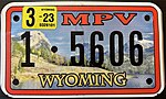 Wyoming MPV Plate 1·5606