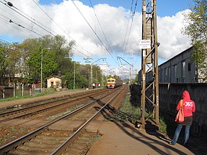 前往里加客運站的列車