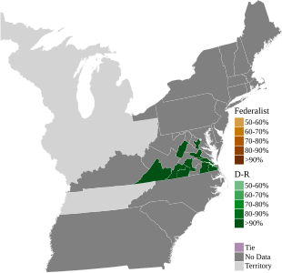 Map of presidential election results by electoral district, shaded according to the vote share of the highest result for an elector of any given party. Electoral boundaries for Kentucky, North Carolina, and data for Massachusetts could not be found