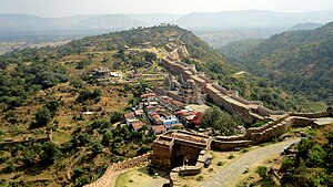 Aerial view of Kumbhalgarh Fort