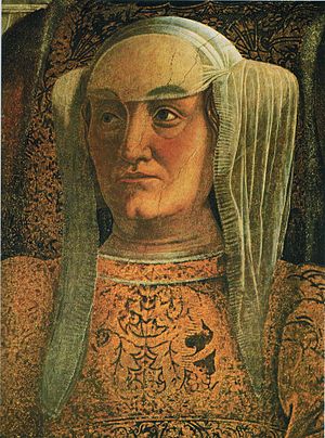 Андреа Мантенья. Фрагмент росписи Брачного чертога (1465—1474)