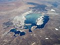 Satellite image of the Aral Sea taken in 1997. (south at the top)