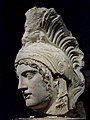 Attributed to Alcamenes: Ares Borghese type head, Roman copy. Capitoline Museums