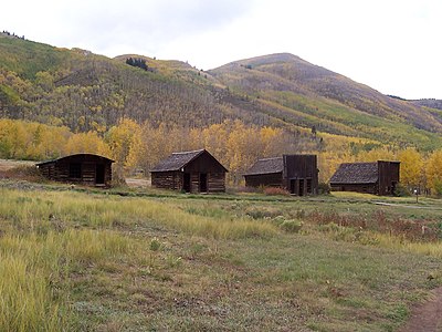 Houses along Ashcroft, Colorado's Main Street, 2007