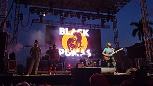 Black Pumas performing at SunFest in West Palm Beach in 2022