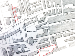 Map of Bradford, showing the proximity of two locations