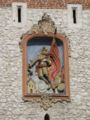 Bas-relief of St. Florian on the Florian Gate of Kraków