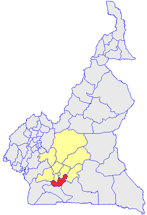 Department location in Cameroon