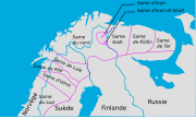 Aire de diffusion du same du Nord