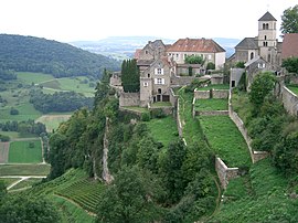 The Benedictine house in Château-Chalon