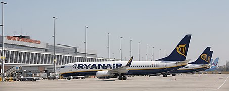 L'aéroport de Charleroi, sur le territoire de Gosselies.