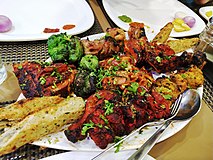 Indian chicken tandoori mix platter