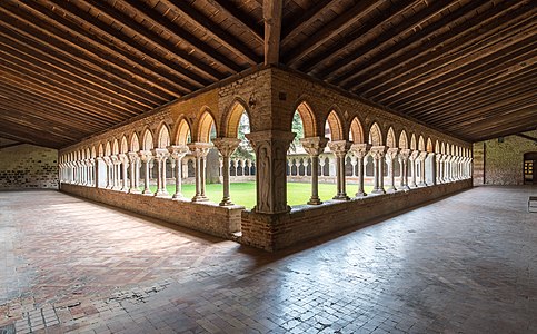 Cloisters of Moissac Abbey, by Benh