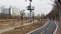 Cycle path alongside the Dorimcheon