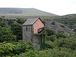 Engine House, Boilerhouse, Bunker and remains of chimney to south