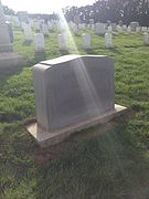 Gravesite of Major General Edward Mann Lewis at the San Francisco National Cemetery
