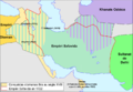 Ottoman Empire (1299–1922 AD), Safavid Iran (1501–1736 AD), Khanate of Khiva (1511–1920 AD), Khanate of Bukhara (1500–1785 AD) and Mughal Empire (1526–1857 AD) in 1501-1722 AD.