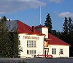 Folkets hus i Ijo, 1915, ritat av Harald Andersin.