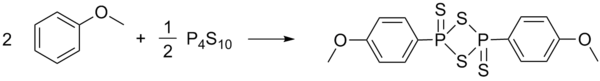 Synthèse du réactif de Lawesson à partir d'anisole et du pentasulfure de diphosphore